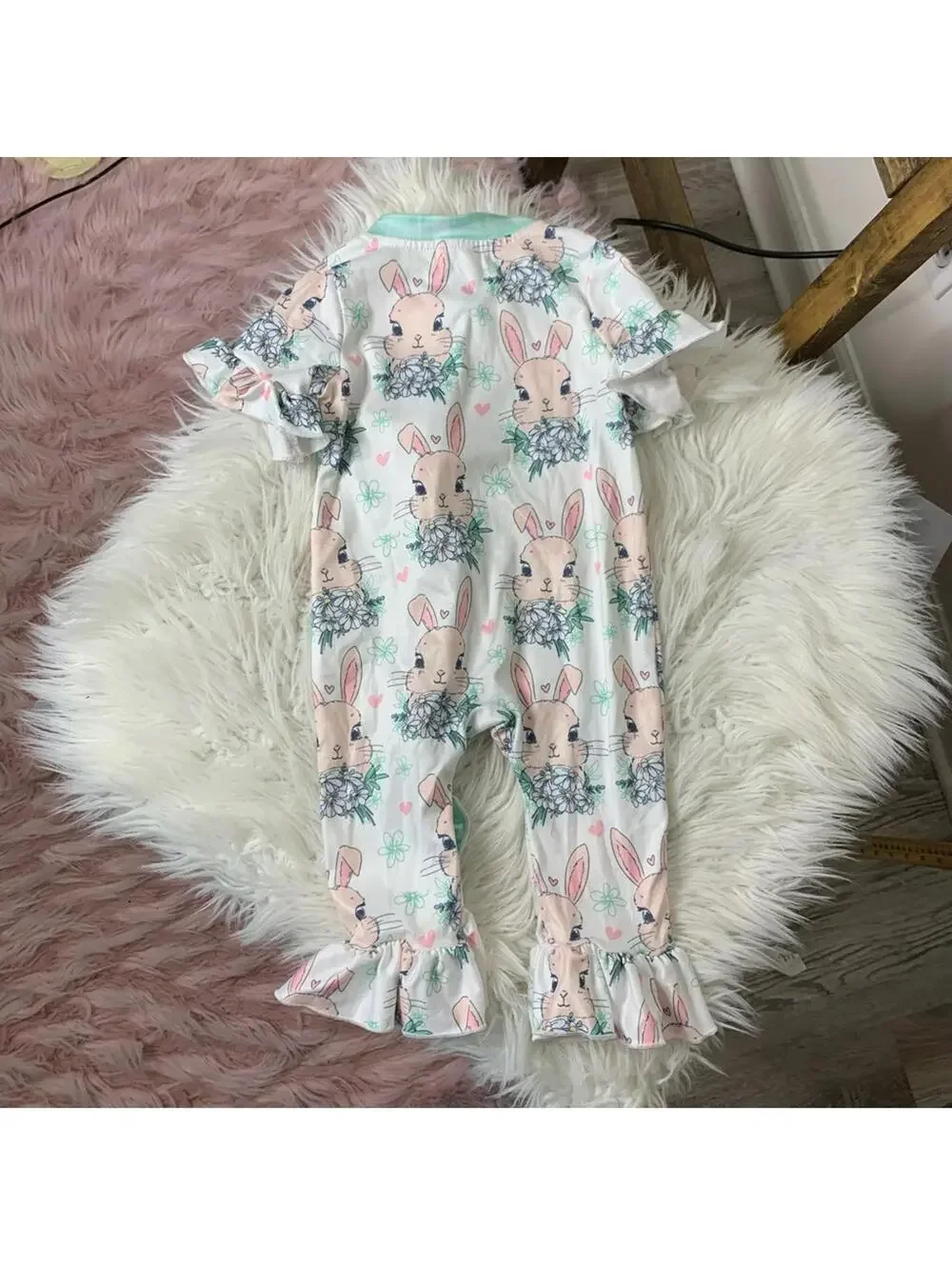 Marie Nicole baby pastel ruffled